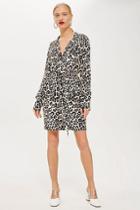 Topshop Leopard Print Pj Shirt Dress