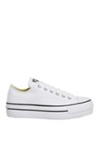 Topshop *all Star Low Platform Trainers By Converse
