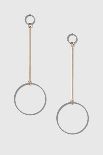 Topshop Rubber Circle Drop Earrings