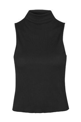 Topshop Tall Sleeveless Funnel Neck Top