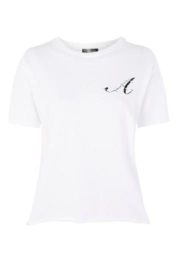 Topshop 'a' Initial T-shirt