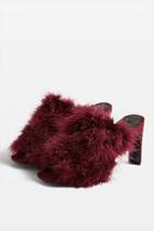 Topshop Revival Feather Mules
