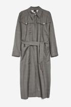 Topshop *check Coat Dress By Boutique