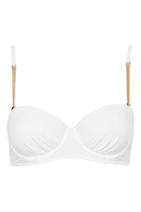 Topshop Chain Long-line Bikini Top