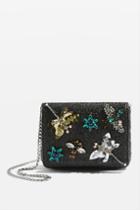 Topshop Jewelled Bug Cross Body Bag
