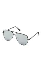 Topshop *silver Mini Sunglasses By Quay X Desi