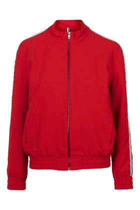 Topshop Tape Detailed Track Top