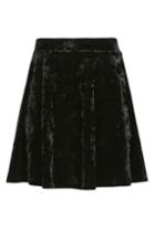 Topshop Velvet Flippy Skirt
