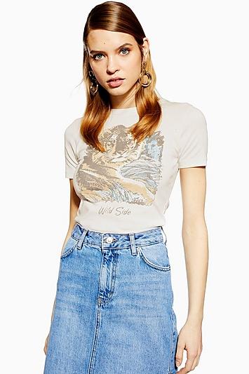 Topshop Wild Side T-shirt
