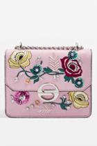 Topshop Rae Floral Embroidered Cross Body Bag