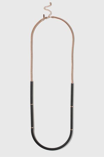 Topshop Rubber Tube Necklace