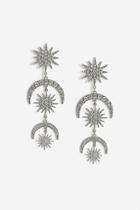 Skinny Dip Crystal Star Moon Drop Earrings