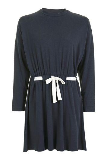 Topshop Batwing Drawcord Dress