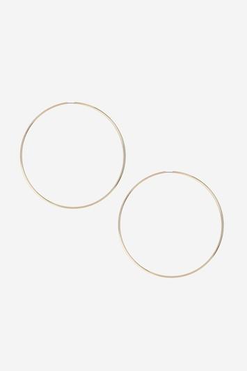 Topshop Rose Gold Oversize Hoop Earrings