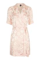 Topshop Jacquard Floral Pyjama Wrap Dress