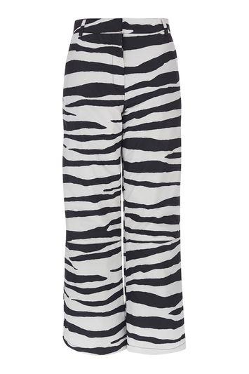 Topshop *zebra Boarder Trouser By Topshop Sno