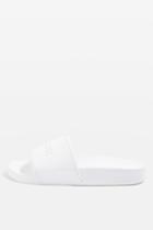 Topshop Embossed Slider Shoes By Ivy Park