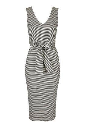 Topshop Belted Stripe Dress