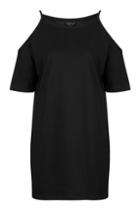 Topshop Cold Shoulder Tee Dress