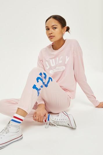 Topshop Varsity Long Sleeve T-shirt By Juicy By Juicy Couture