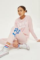 Topshop Varsity Long Sleeve T-shirt By Juicy By Juicy Couture