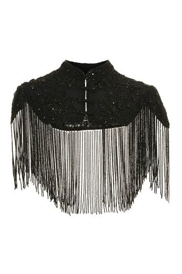 Topshop Anisha Embellished Capelet