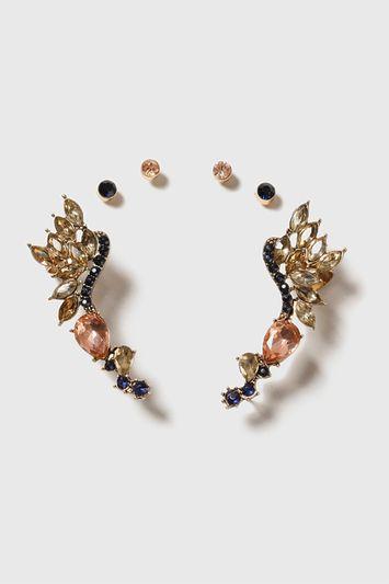 Topshop Pretty Double Ear Cuff Pack