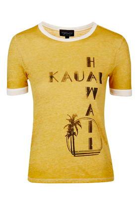 Topshop Hawaii Burnout Tee
