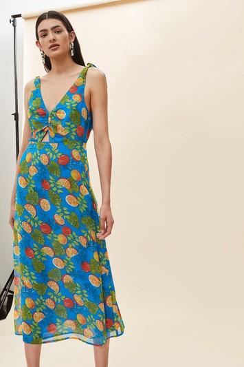 Topshop Citrus Midi Sundress
