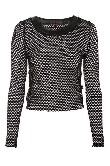 Topshop *fishnet Top By Kuccia
