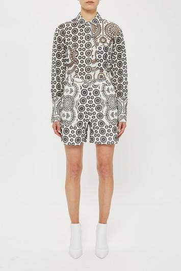 Topshop *cleary Cotton Poplin Shorts By Unique