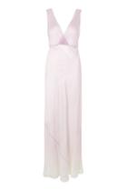 Topshop *silk Ombre Crinkle Maxi Dress