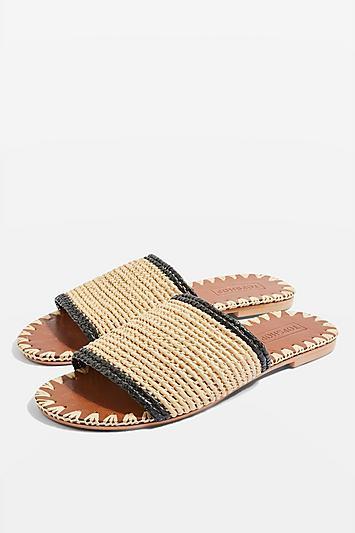 Topshop Fresh Woven Slide