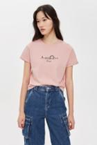 Topshop London Embroidered Skyline T-shirt