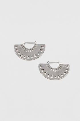Topshop Cut- Out Half Hoop Earring