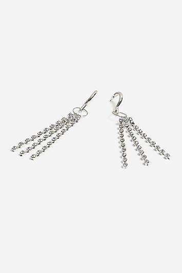 Topshop Mega Crystal Clasp Drop Earrings