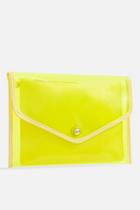 *neon Clear Clutch Bag By Koko Couture