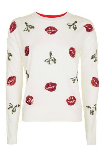 Topshop Mistletoe Kisses Jumper