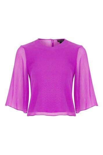 Topshop Tie Back Blouse