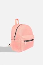 Topshop *pink Mesh Backpack By Skinnydip