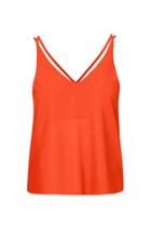 Topshop Petite Double Strap V-neck Cami