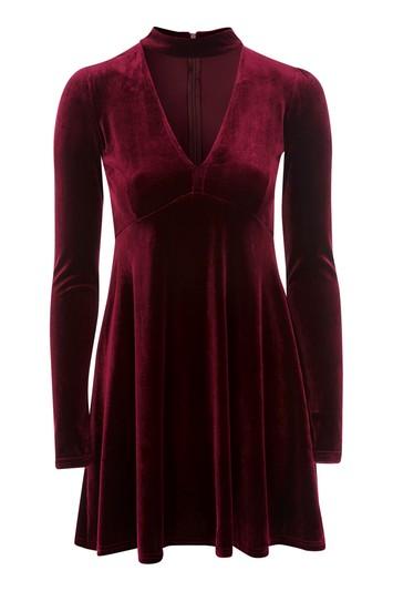 Topshop *plunge Collar Dress By Oh My Love
