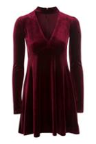 Topshop *plunge Collar Dress By Oh My Love