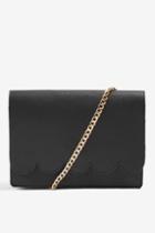 Topshop Leather Scalloped Cross Body Bag