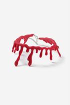 Topshop *glitter Blood Drip Halloween Choker Necklace