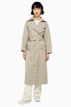 Topshop Check Trench