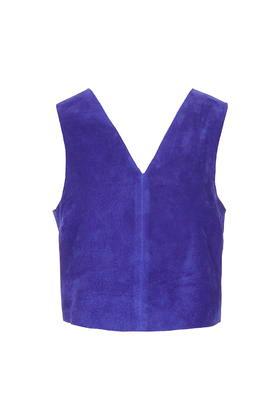 Topshop Suede Shell Top