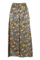 Topshop Floral Palazzo Wide Leg Trousers