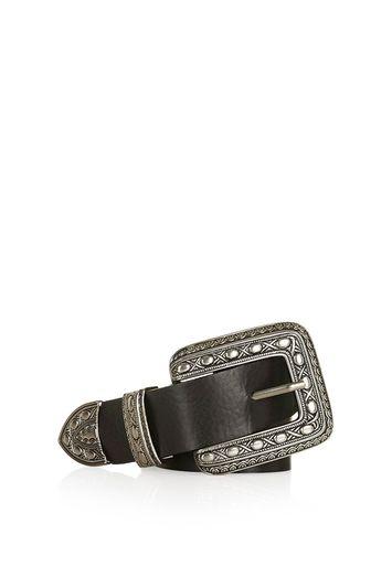 Topshop Buckle Detailed Leather Belt