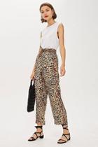 Topshop Petite Leopard Print Trousers